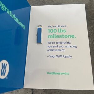 WW Weight watchers 100lb charm